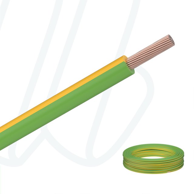 Провід H05Z-K 0.5 мм² жовто-зелений, 01, 0.5