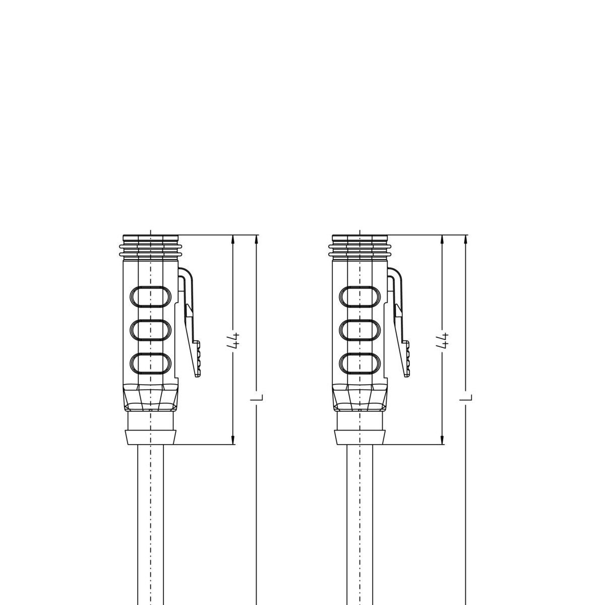 Кабель MA-ET06-2S-5-MA-ET06-2S/S370 ET, гніздо пряме, 2п, гніздо пряме, 2п, PUR, 5м, чорний | ESCHA