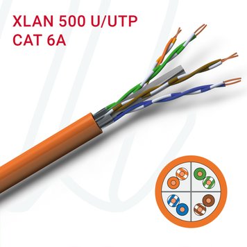 Кабель VOKA-LAN XLAN 500 U/UTP AWG 23/1 FRNC Eca помаранчевий RAL 2003, 08, 0.57