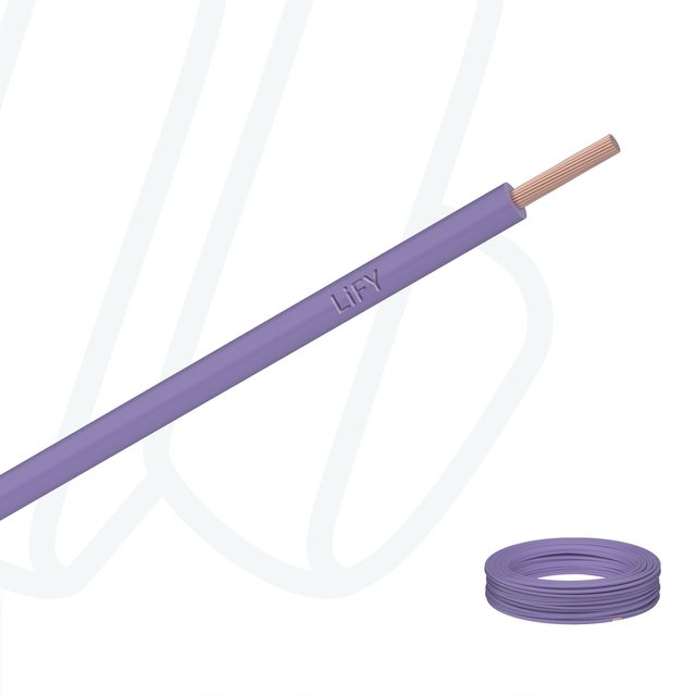Провід LiFY 0.25 мм² фіолетовий, 01, 0.25