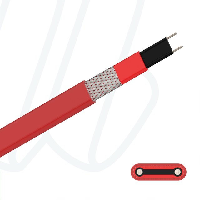 Саморегульований нагрівальний кабель ELTHERM ELSR-H-BOT 60 Вт/м при 10°C - 230 В червоний, 02