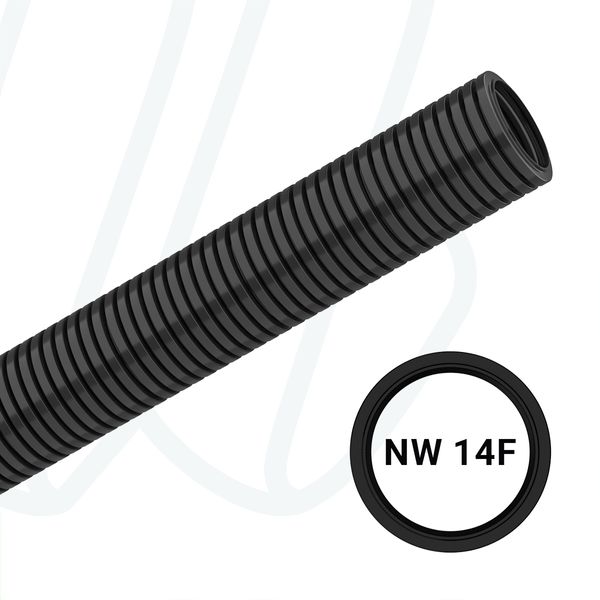 Захисна гофротруба PARA для роботів NW14 з поліаміду 12, чорна (упак. 50м)