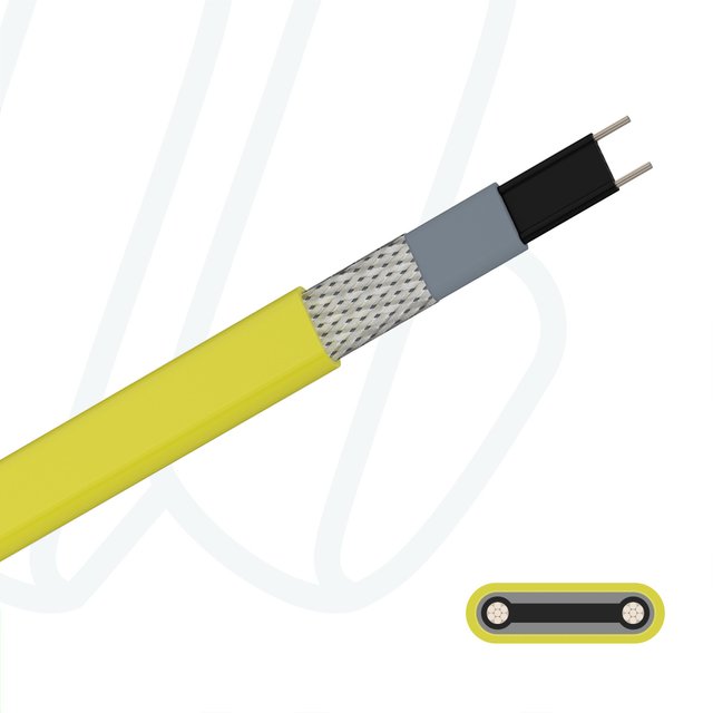 Саморегульований нагрівальний кабель FABER HEAT SNOWMELT-40-CT - 230 В жовтий, 02