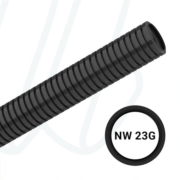 Захисна гофротруба PARA для роботів NW23 з поліаміду 12, чорна (упак. 50м)