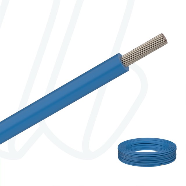 Провід мультистандартний MTW-TEW-HAR AWG22 (0.35мм²) синій RAL 5010, 01, 0.35
