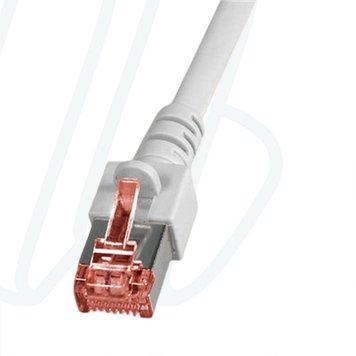 Патчкабель RJ45 S/FTP Cat.6а (ISO/IEC), 4PPoE, 3м, сірий