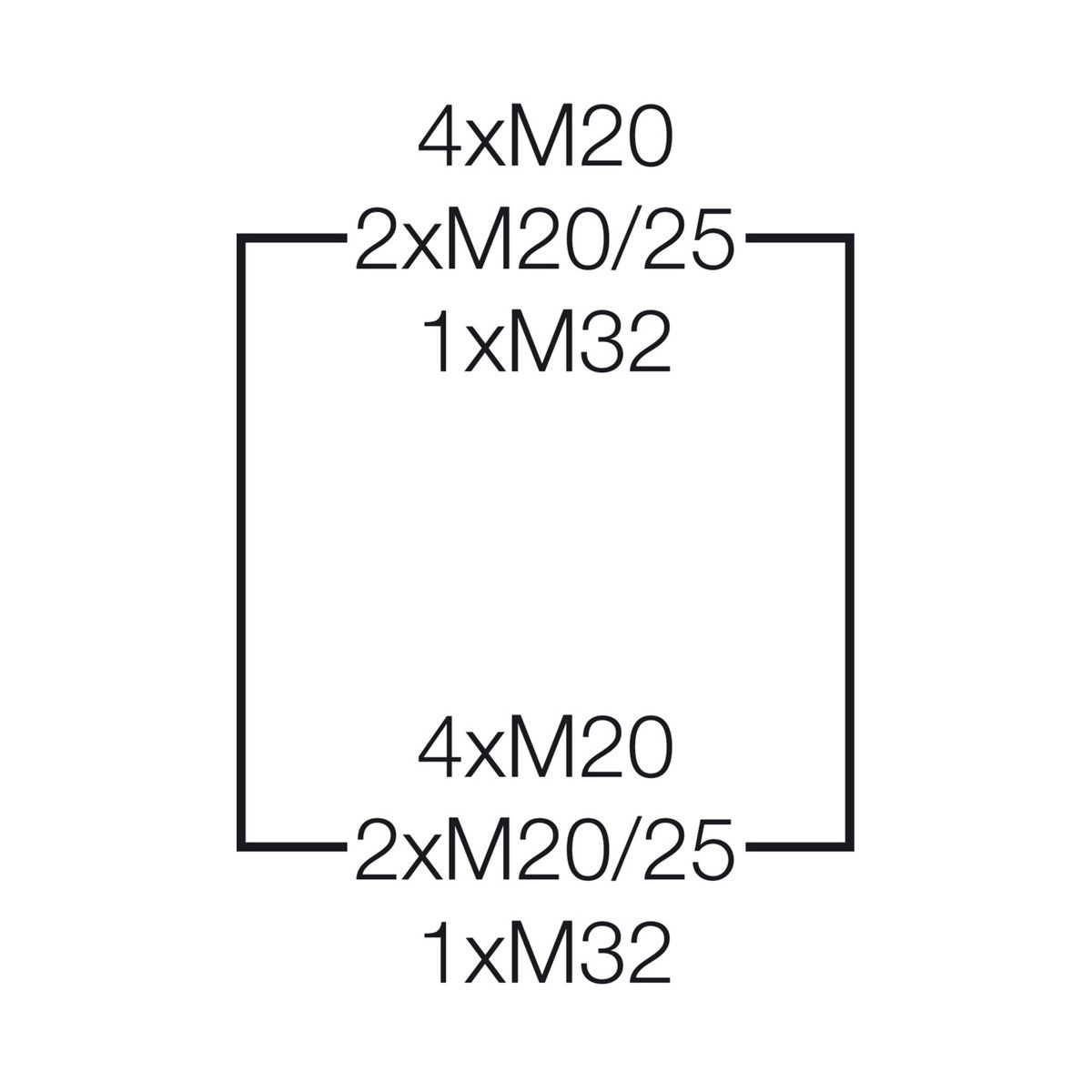 Розподільний щит KV 8224 M без клемника, 2х12 модулів, IP65 | HENSEL