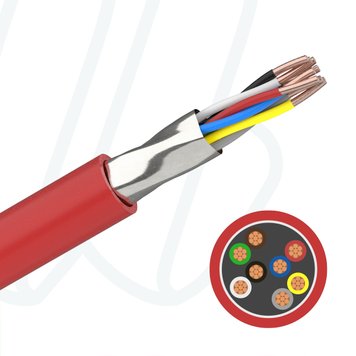 Кабель J-Y(St)Y ... Lg 01X2X0.8 (0.5мм²) BMK червоний, 02, 0.52