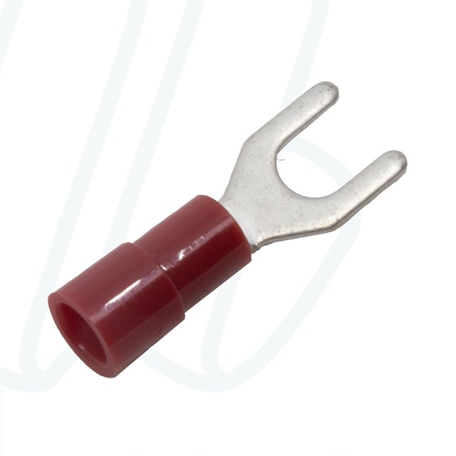 KA1532G Вилковий ізольований наконечник 0,5-1,5 мм² / ø 3 / червоний / упак. 100 шт