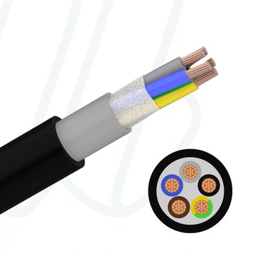 Кабель NEXANS RHEYFESTOON (N)3GRD5G-J 12X2.5 0.6/1кВ чорний, 12, 2.5