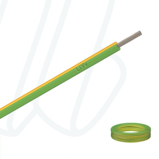 Провід LiYv 0.25 мм² жовто-зелений, 01, 0.25