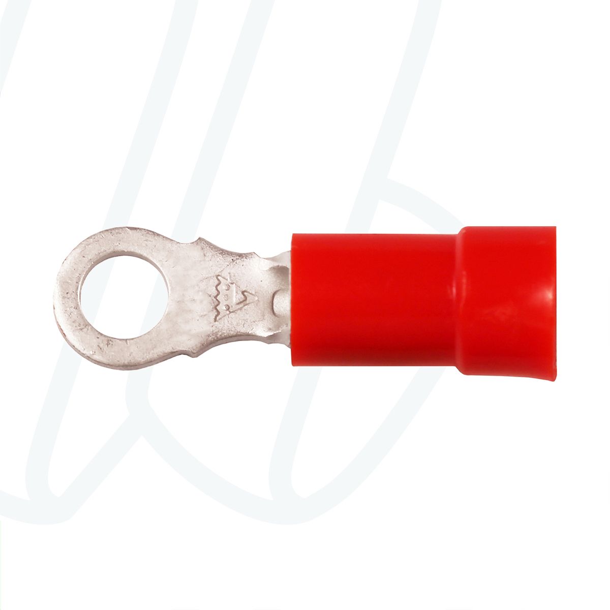 KA1537R Кільцевий ізольований наконечник 0,5-1,5 мм² / ø 3,5 / червоний / упак. 100 шт