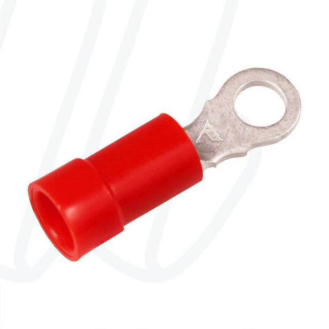 KA1543R Кільцевий ізольований наконечник 0,5-1,5 мм² / ø 4 / червоний / упак. 100 шт