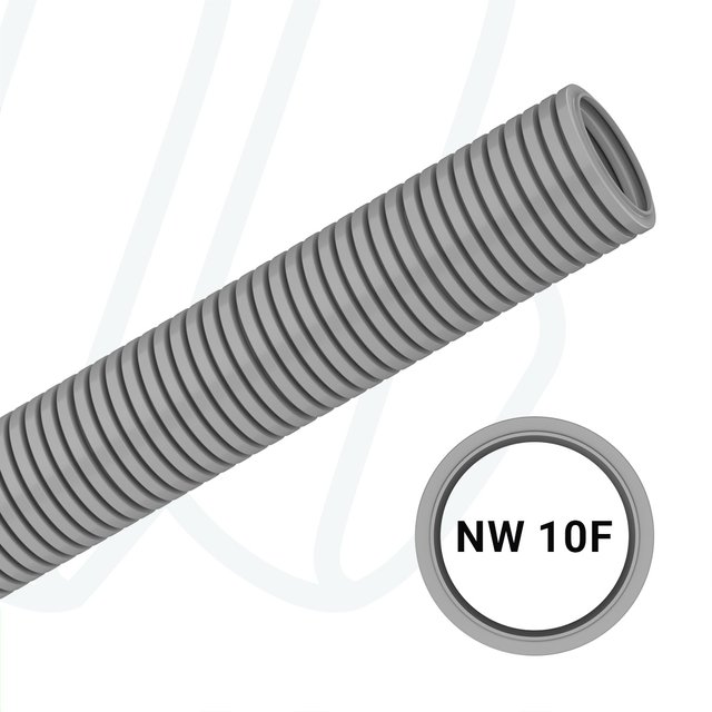 Захисна гофротруба PARN NW10 з поліаміду, сіра (упак. 100м)