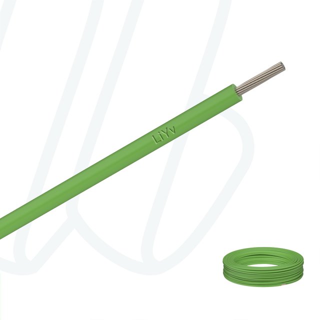 Провід LiYv 0.25 мм² зелений, 01, 0.25