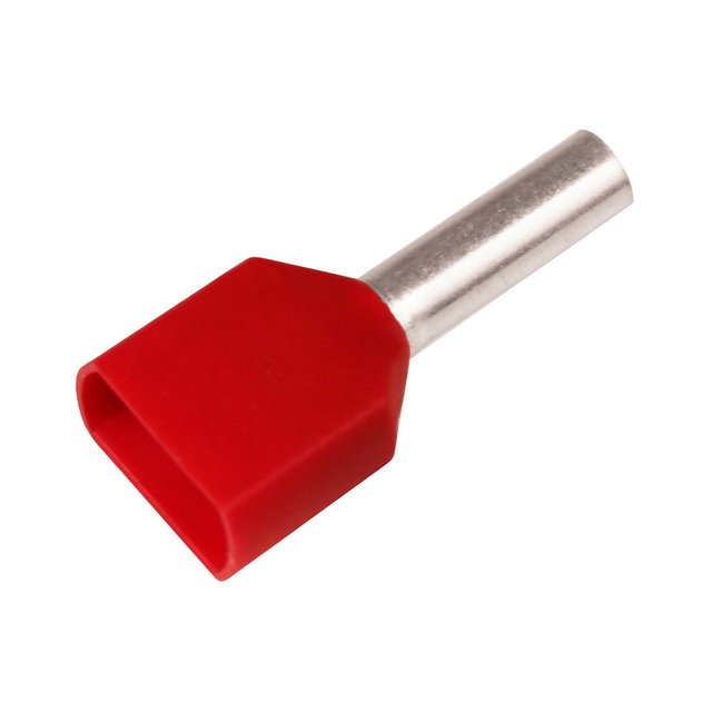 KA1,5-8ETW2 Ізольований гільзовий накінечник TWIN 1,5 мм² / L1=8 мм / червоний / упак. 500 шт