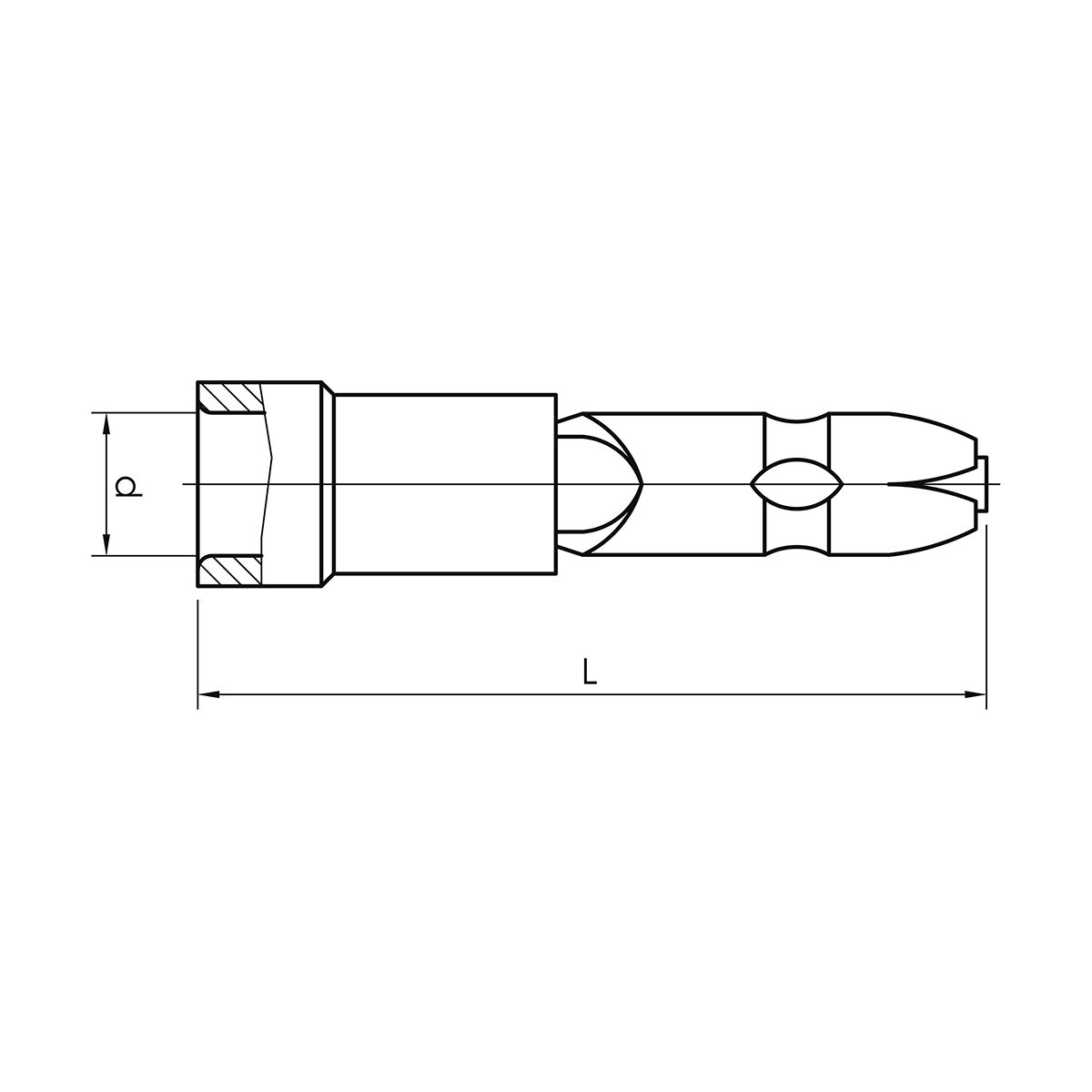 KA2505HA Кулеподіний ізольований конектор (штекер) 1,5-2,5 мм² / синій
