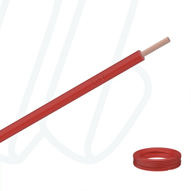 Провід LifY 0.25 мм² червоний, 01, 0.25