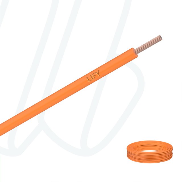 Провід LifY 0.25 мм² помаранчевий, 01, 0.25