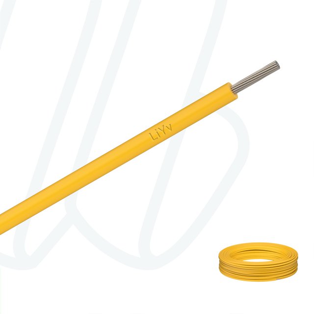 Провід LiYv 0.5 мм² жовтий, 01, 0.5