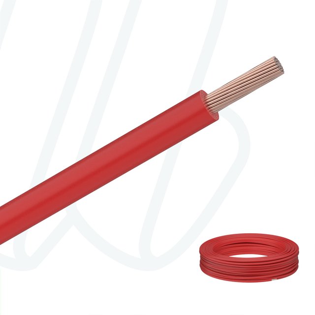 Провід монтажний гнучкий H07V-K 1.5 мм² червоний, 01, 1.5