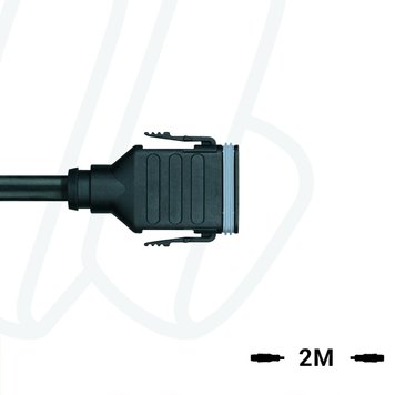 Кабель MA-ET06-12S-2/S370 ET, гніздо пряме, 12п, PUR, 2м, чорний | ESCHA