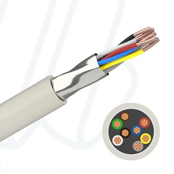 Кабель J-Y(St)Y...LG 06X2X0.8 (0.52mm²) сірий, 12, 0.52