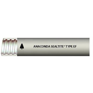 Металевий захисний рукав з гладким ПВХ покриттям ANACONDA SEALTITE EF - сірий - 2" (15м)