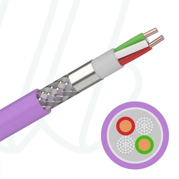 Кабель Profibus FC 02YSY(ST)CY 01X2X0.64 фіолетовий, 02, 0.34