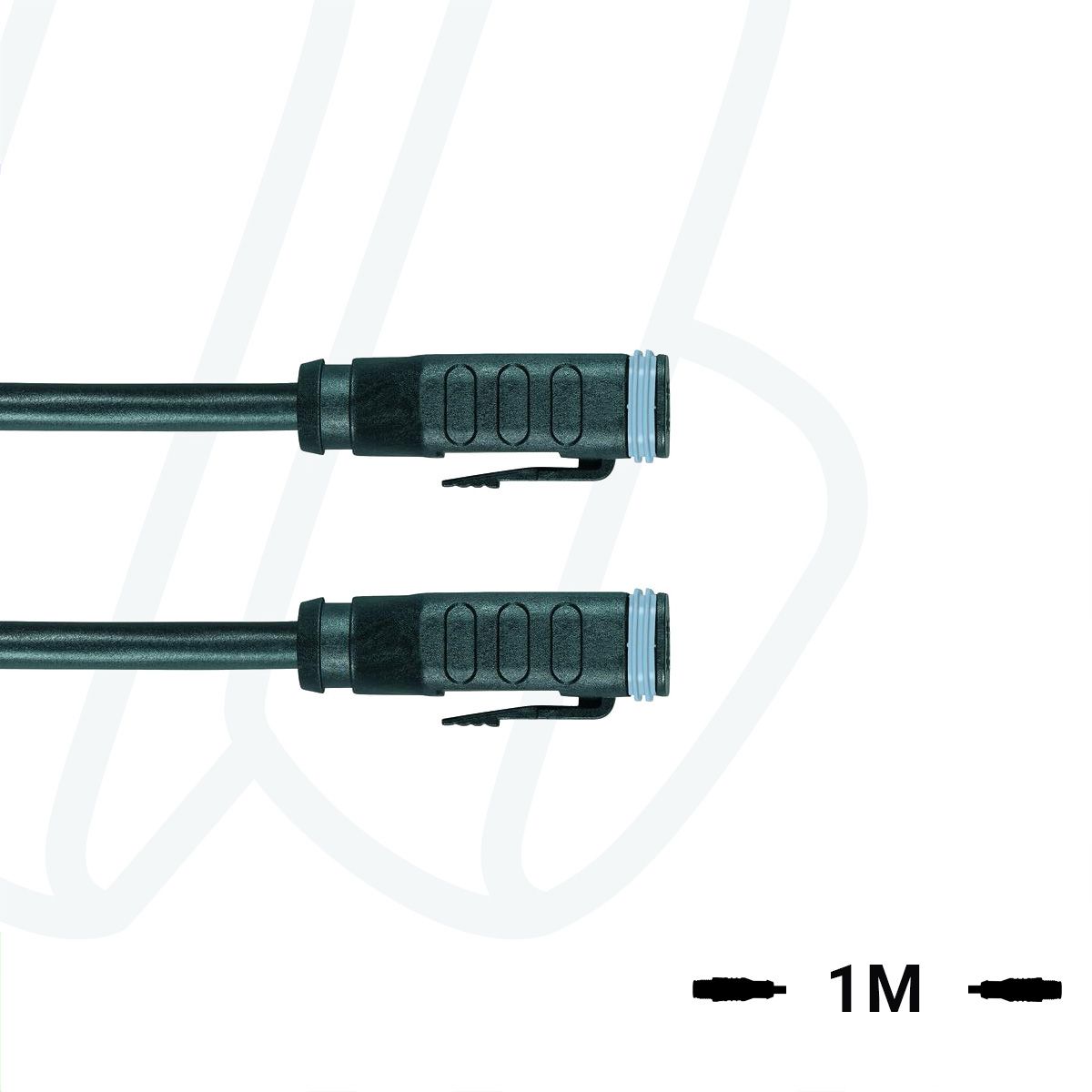 Кабель MA-ET06-2S-1-MA-ET06-2S/S370 ET, гніздо пряме, 2п, гніздо прямий, 2п, PUR, 1м, чорний | ESCHA